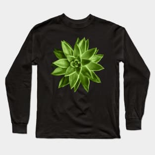 Greenery succulent Echeveria agavoides flower Long Sleeve T-Shirt